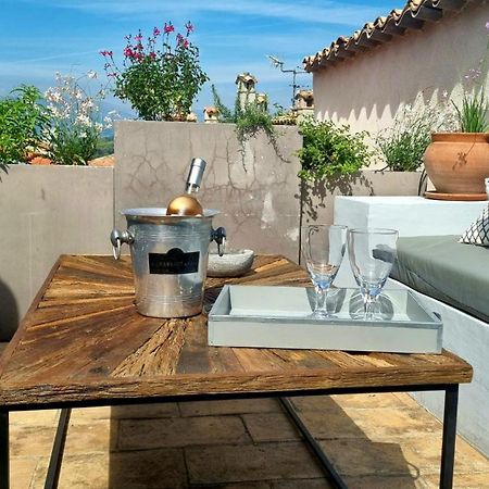 Townhouse Mougins In The Old Village, Fantastic View, Sea And Mountains Luaran gambar