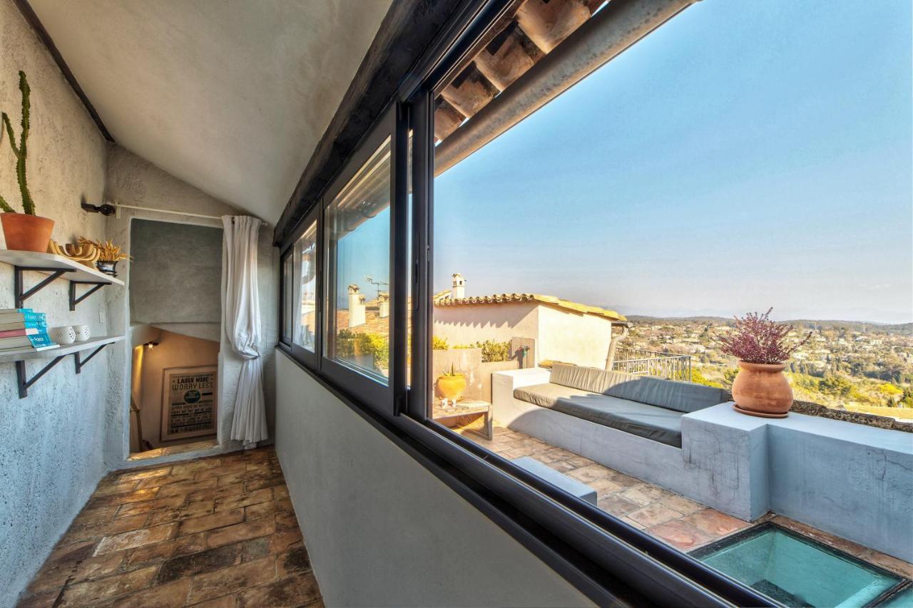 Townhouse Mougins In The Old Village, Fantastic View, Sea And Mountains Luaran gambar